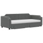 Ausziehbares Schlafsofa mit Schubladen aus dunkelgrauem Stoff, 100 x 200 cm von vidaXL, Betten und Lattenroste - Ref: Foro24-...