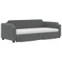 Trundle sofa bed with drawers dark gray fabric 100x200 cm by vidaXL, Beds and slatted bases - Ref: Foro24-3197694, Price: 475...