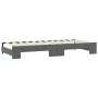 Trundle sofa bed with drawers dark gray fabric 100x200 cm by vidaXL, Beds and slatted bases - Ref: Foro24-3197694, Price: 475...