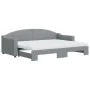 Trundle sofa bed with light gray fabric mattress 80x200 cm by vidaXL, Beds and slatted bases - Ref: Foro24-3197543, Price: 42...