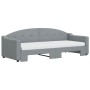 Trundle sofa bed with light gray fabric mattress 80x200 cm by vidaXL, Beds and slatted bases - Ref: Foro24-3197543, Price: 41...