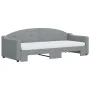 Trundle sofa bed with light gray fabric mattress 80x200 cm by vidaXL, Beds and slatted bases - Ref: Foro24-3197543, Price: 42...
