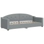 Trundle sofa bed with light gray fabric mattress 80x200 cm by vidaXL, Beds and slatted bases - Ref: Foro24-3197543, Price: 41...