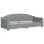 Trundle sofa bed with light gray fabric mattress 80x200 cm by vidaXL, Beds and slatted bases - Ref: Foro24-3197543, Price: 42...