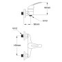 Chrome Bathroom Shower Mixer Tap Kit by vidaXL, Faucets - Ref: Foro24-140831, Price: 28,68 €, Discount: %
