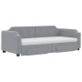 Sofá cama nido con cajones tela gris claro 100x200 cm de vidaXL, Camas y somieres - Ref: Foro24-3197693, Precio: 478,53 €, De...