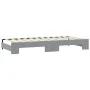 Trundle sofa bed with drawers light gray fabric 100x200 cm by vidaXL, Beds and slatted bases - Ref: Foro24-3197693, Price: 47...