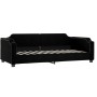 Sofá cama nido con cajones tela negro 90x200 cm de vidaXL, Camas y somieres - Ref: Foro24-3197690, Precio: 486,02 €, Descuent...