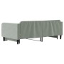 Light gray velvet trundle sofa bed 100x200 cm by vidaXL, Beds and slatted bases - Ref: Foro24-3197070, Price: 263,97 €, Disco...
