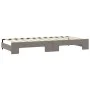 Trundle sofa bed with drawers taupe gray fabric 100x200 cm by vidaXL, Beds and slatted bases - Ref: Foro24-3197696, Price: 47...