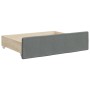 Sofá cama nido con cajones tela gris oscuro 80x200 cm de vidaXL, Camas y somieres - Ref: Foro24-3197684, Precio: 460,19 €, De...
