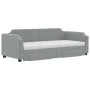 Trundle sofa bed with drawers light gray fabric 90x200 cm by vidaXL, Beds and slatted bases - Ref: Foro24-3197688, Price: 489...