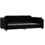 Trundle sofa bed with drawers black fabric 80x200 cm by vidaXL, Beds and slatted bases - Ref: Foro24-3197685, Price: 463,58 €...