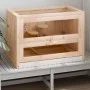 Hamsterkäfig aus massivem Tannenholz 60x35,5x42 cm von vidaXL, Käfige und Lebensräume für Kleintiere - Ref: Foro24-172378, Pr...