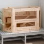 Hamster cage solid fir wood 80x40x43 cm by vidaXL, Cages and habitats for small animals - Ref: Foro24-172379, Price: 86,90 €,...