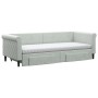 Ausziehbares Schlafsofa mit Schubladen aus hellgrauem Samt, 80 x 200 cm von vidaXL, Betten und Lattenroste - Ref: Foro24-3197...