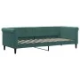 Ausziehbares Schlafsofa mit Schubladen aus dunkelgrünem Samt, 80 x 200 cm von vidaXL, Betten und Lattenroste - Ref: Foro24-31...