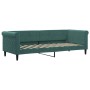 Sofá cama nido con cajones terciopelo verde oscuro 80x200 cm de vidaXL, Camas y somieres - Ref: Foro24-3197838, Precio: 461,32 €