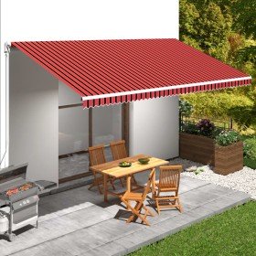 Toldo de lona naranja y marrón 600x300 cm Toldo de lona naranja y marrón 600x300 cm