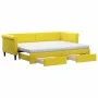 Sofá cama nido con cajones terciopelo amarillo 80x200 cm de vidaXL, Camas y somieres - Ref: Foro24-3197841, Precio: 449,76 €,...