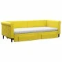 Sofá cama nido con cajones terciopelo amarillo 80x200 cm de vidaXL, Camas y somieres - Ref: Foro24-3197841, Precio: 449,76 €,...