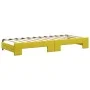 Sofá cama nido con cajones terciopelo amarillo 80x200 cm de vidaXL, Camas y somieres - Ref: Foro24-3197841, Precio: 449,76 €,...