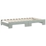 Sofá cama nido con cajones terciopelo gris claro 100x200 cm de vidaXL, Camas y somieres - Ref: Foro24-3197850, Precio: 483,32 €