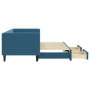 Trundle sofa bed with drawers blue velvet 80x200 cm by vidaXL, Beds and slatted bases - Ref: Foro24-3196731, Price: 287,51 €,...
