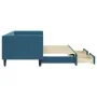 Trundle sofa bed with drawers blue velvet 80x200 cm by vidaXL, Beds and slatted bases - Ref: Foro24-3196731, Price: 308,25 €,...