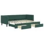 Trundle sofa bed with drawers dark green velvet 80x200 cm by vidaXL, Beds and slatted bases - Ref: Foro24-3196734, Price: 282...