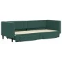 Trundle sofa bed with drawers dark green velvet 80x200 cm by vidaXL, Beds and slatted bases - Ref: Foro24-3196734, Price: 282...