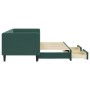 Ausziehbares Schlafsofa mit Schubladen aus dunkelgrünem Samt, 80 x 200 cm von vidaXL, Betten und Lattenroste - Ref: Foro24-31...