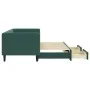 Trundle sofa bed with drawers dark green velvet 80x200 cm by vidaXL, Beds and slatted bases - Ref: Foro24-3196734, Price: 282...