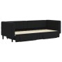 Trundle sofa bed with drawers black velvet 80x200 cm by vidaXL, Beds and slatted bases - Ref: Foro24-3196736, Price: 287,65 €...