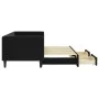 Sofá cama nido con cajones terciopelo negro 80x200 cm de vidaXL, Camas y somieres - Ref: Foro24-3196736, Precio: 283,49 €, De...