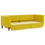 Sofá cama nido con cajones terciopelo amarillo 80x200 cm de vidaXL, Camas y somieres - Ref: Foro24-3196737, Precio: 274,75 €,...