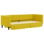 Sofá cama nido con cajones terciopelo amarillo 80x200 cm de vidaXL, Camas y somieres - Ref: Foro24-3196737, Precio: 292,11 €,...