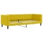 Sofá cama nido con cajones terciopelo amarillo 80x200 cm de vidaXL, Camas y somieres - Ref: Foro24-3196737, Precio: 274,75 €,...
