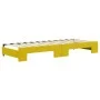 Trundle sofa bed with drawers yellow velvet 80x200 cm by vidaXL, Beds and slatted bases - Ref: Foro24-3196737, Price: 274,75 ...