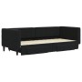 Trundle sofa bed with drawers black velvet 90x200 cm by vidaXL, Beds and slatted bases - Ref: Foro24-3196743, Price: 280,82 €...