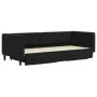 Trundle sofa bed with drawers black velvet 90x200 cm by vidaXL, Beds and slatted bases - Ref: Foro24-3196743, Price: 294,83 €...