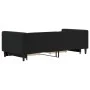 Trundle sofa bed with drawers black velvet 90x200 cm by vidaXL, Beds and slatted bases - Ref: Foro24-3196743, Price: 294,83 €...
