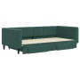 Trundle sofa bed with drawers dark green velvet 100x200 cm by vidaXL, Beds and slatted bases - Ref: Foro24-3196748, Price: 29...