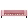 Sofá cama nido con cajones terciopelo rosa 100x200 cm de vidaXL, Camas y somieres - Ref: Foro24-3196749, Precio: 315,18 €, De...