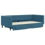 Sofá cama nido con cajones terciopelo azul 100x200 cm de vidaXL, Camas y somieres - Ref: Foro24-3196745, Precio: 299,40 €, De...