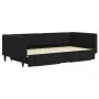 Trundle sofa bed with drawers black velvet 100x200 cm by vidaXL, Beds and slatted bases - Ref: Foro24-3196750, Price: 301,98 ...