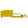 Trundle sofa bed with drawers yellow velvet 100x200 cm by vidaXL, Beds and slatted bases - Ref: Foro24-3196751, Price: 289,95...
