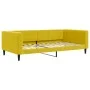Trundle sofa bed with drawers yellow velvet 100x200 cm by vidaXL, Beds and slatted bases - Ref: Foro24-3196751, Price: 289,95...
