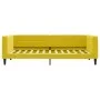 Trundle sofa bed with drawers yellow velvet 100x200 cm by vidaXL, Beds and slatted bases - Ref: Foro24-3196751, Price: 289,95...