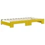 Trundle sofa bed with drawers yellow velvet 100x200 cm by vidaXL, Beds and slatted bases - Ref: Foro24-3196751, Price: 289,95...